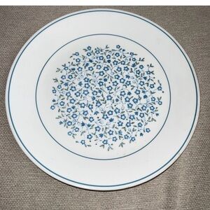 2 Corelle by Corning Blue Heather Tiny Flowers Dinner Plates, 10 1/4" Diameter